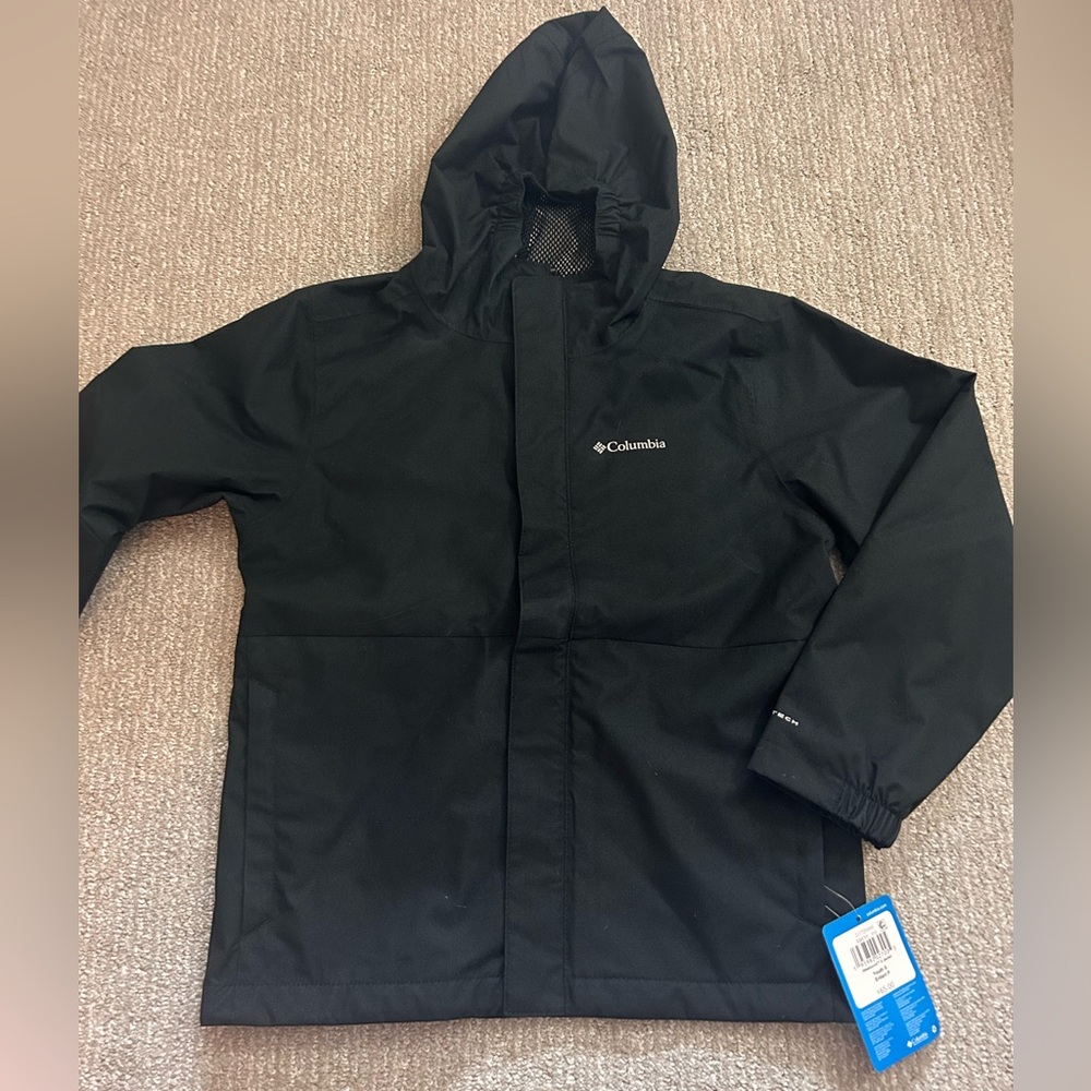 Kids Small Columbia Hikebound II Hooded Rain Jacket